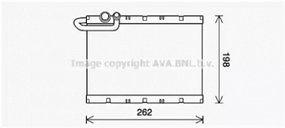 AVA QUALITY COOLING pev405 -  Испаритель, кондиционер